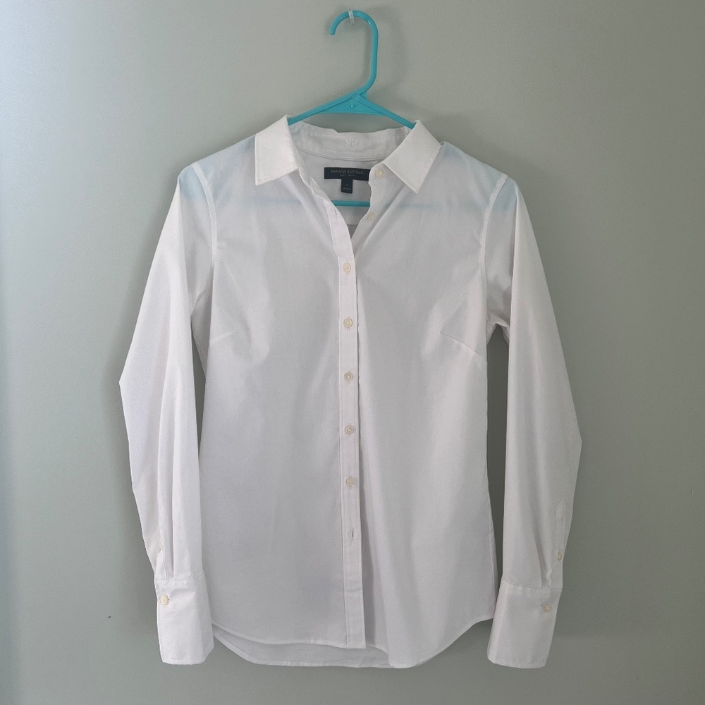 White Button Down Blouse